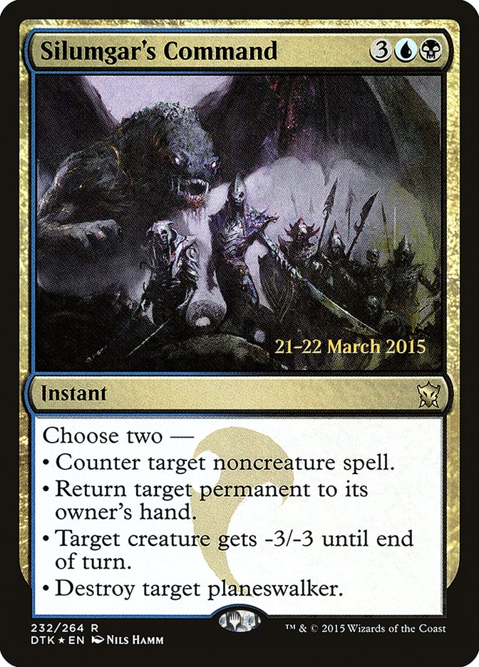 Silumgar's Command [Dragons of Tarkir Prerelease Promos] | Gate City Games LLC