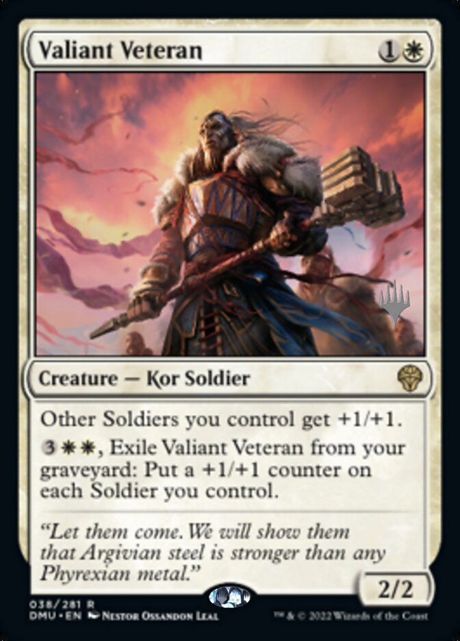 Valiant Veteran (Promo Pack) [Dominaria United Promos] | Gate City Games LLC