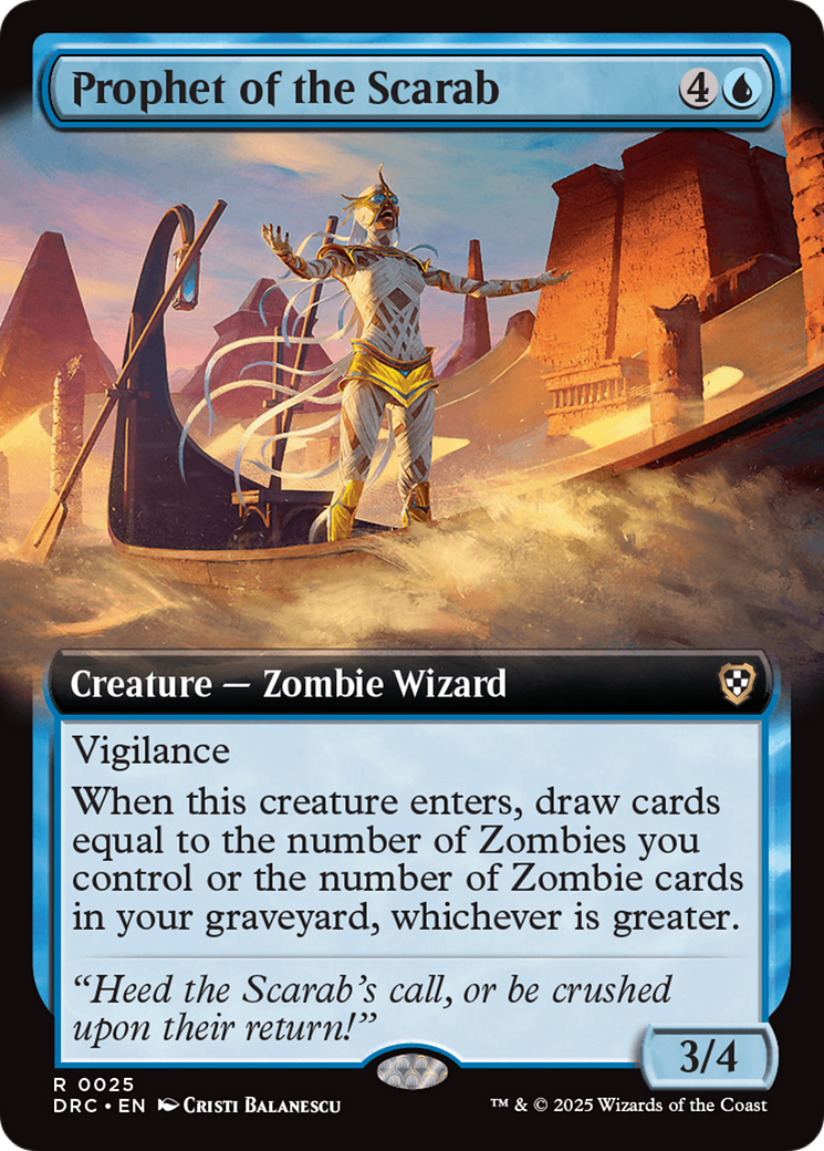 Prophet of the Scarab (Extended Art) [Aetherdrift Commander] | Gate City Games LLC