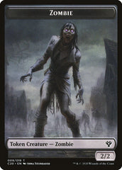 Human Soldier (004) // Zombie Double-Sided Token [Commander 2020 Tokens] | Gate City Games LLC