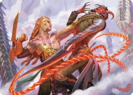 Tyvar's Stand Art Card [Phyrexia: All Will Be One Art Series] | Gate City Games LLC