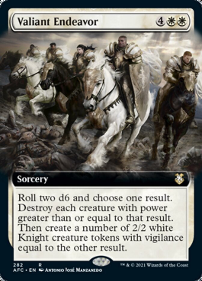 Valiant Endeavor (Extended Art) [Dungeons & Dragons: Adventures in the Forgotten Realms Commander] | Gate City Games LLC