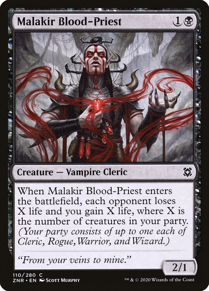 Malakir Blood-Priest [Zendikar Rising] | Gate City Games LLC