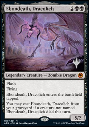 Ebondeath, Dracolich (Promo Pack) [Dungeons & Dragons: Adventures in the Forgotten Realms Promos] | Gate City Games LLC