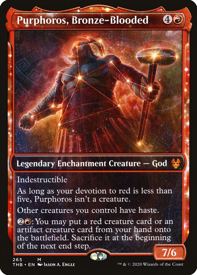 Purphoros, Bronze-Blooded (Showcase) [Theros Beyond Death] | Gate City Games LLC