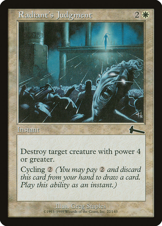 Radiant's Judgment [Urza's Legacy] | Gate City Games LLC