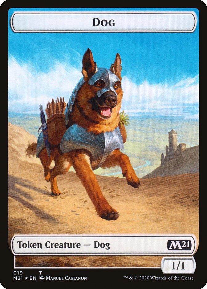 Cat (011) // Dog Double-Sided Token [Core Set 2021 Tokens] | Gate City Games LLC