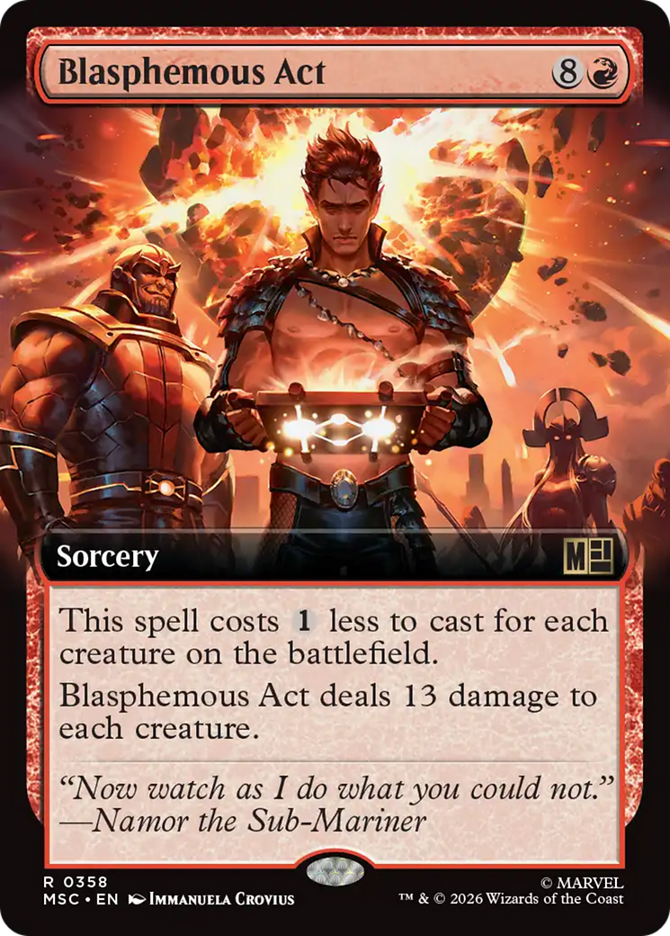 Blasphemous Act (Extended Art) [Marvel Super Heroes Commander] | Gate City Games LLC