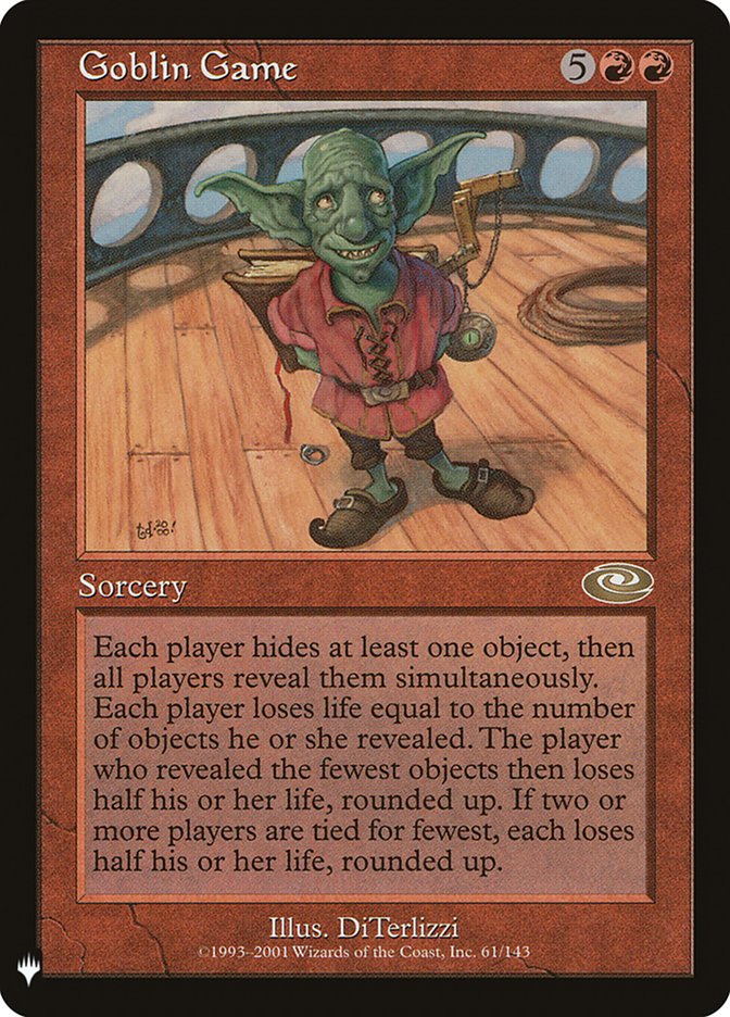 Goblin Game [The List] | Gate City Games LLC