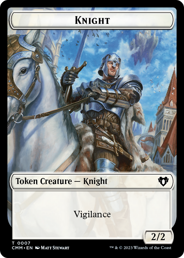 Eldrazi // Knight Double-Sided Token [Commander Masters Tokens] | Gate City Games LLC