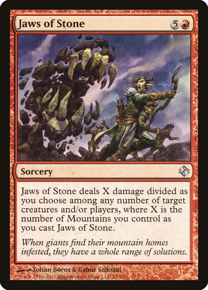 Jaws of Stone [Duel Decks: Venser vs. Koth] | Gate City Games LLC