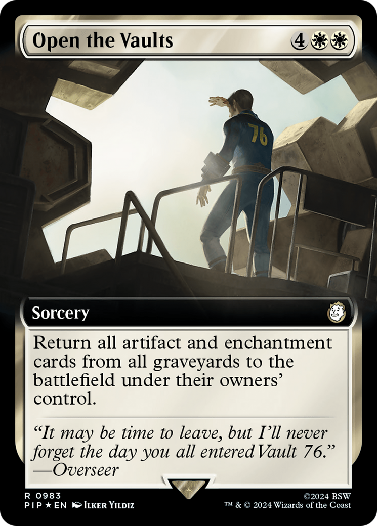 Open the Vaults (Extended Art) (Surge Foil) [Fallout] | Gate City Games LLC