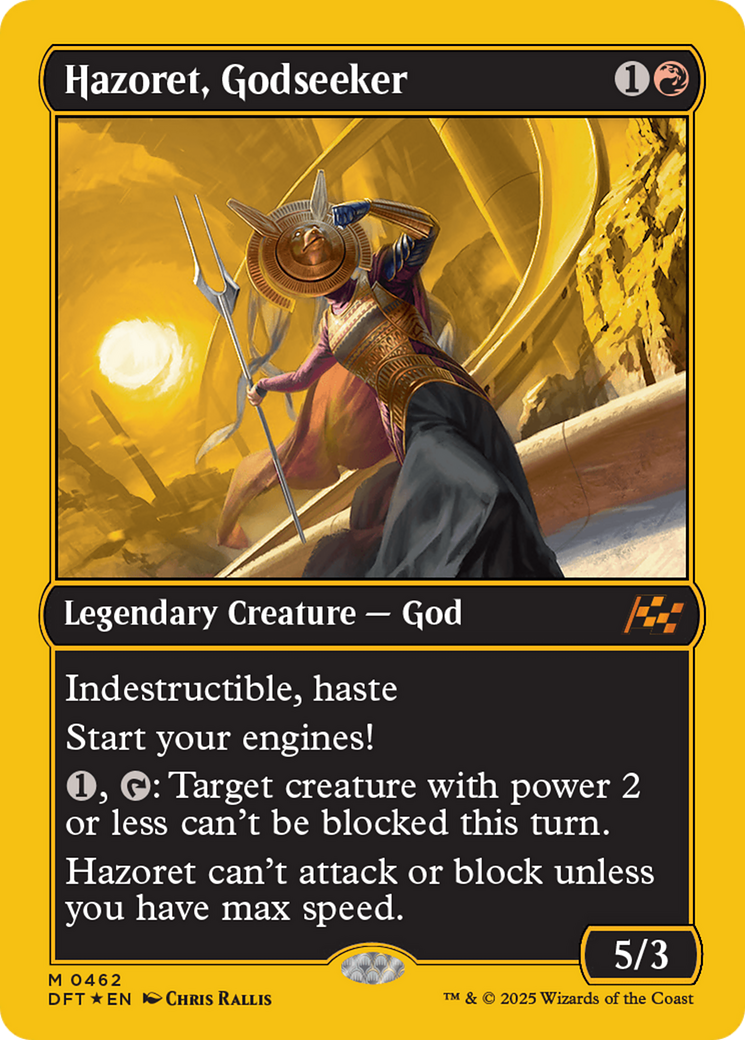 Hazoret, Godseeker (First-Place Foil) [Aetherdrift] | Gate City Games LLC