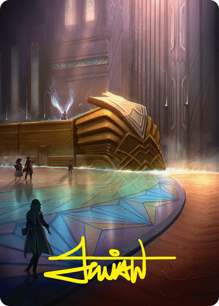 Plains Art Card (21/54) (Gold-Stamped Signature) [Foundations Art Series] | Gate City Games LLC