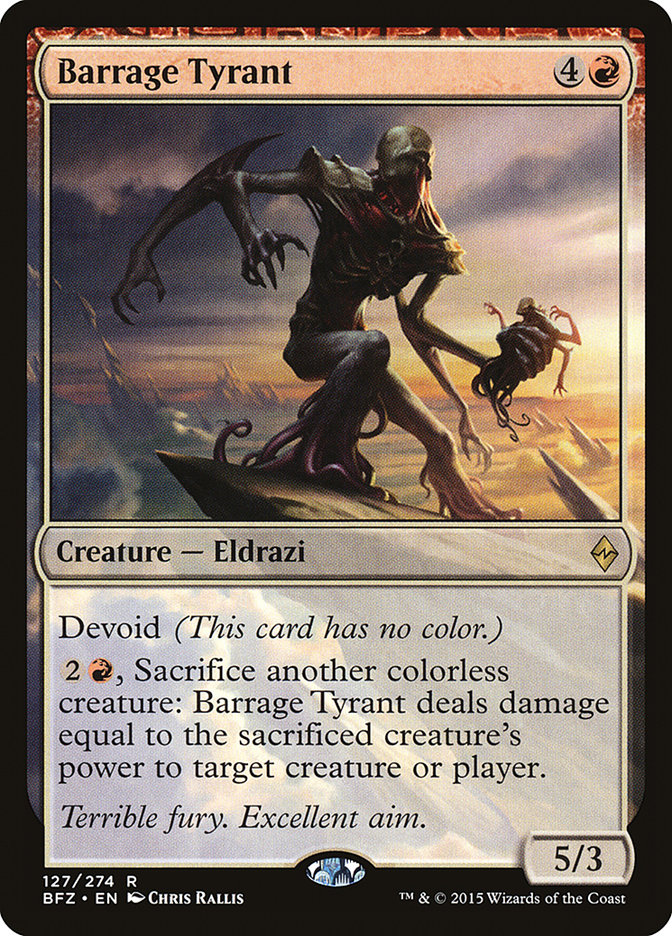 Barrage Tyrant [Battle for Zendikar] | Gate City Games LLC