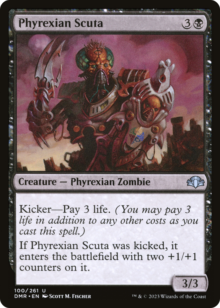 Phyrexian Scuta [Dominaria Remastered] | Gate City Games LLC