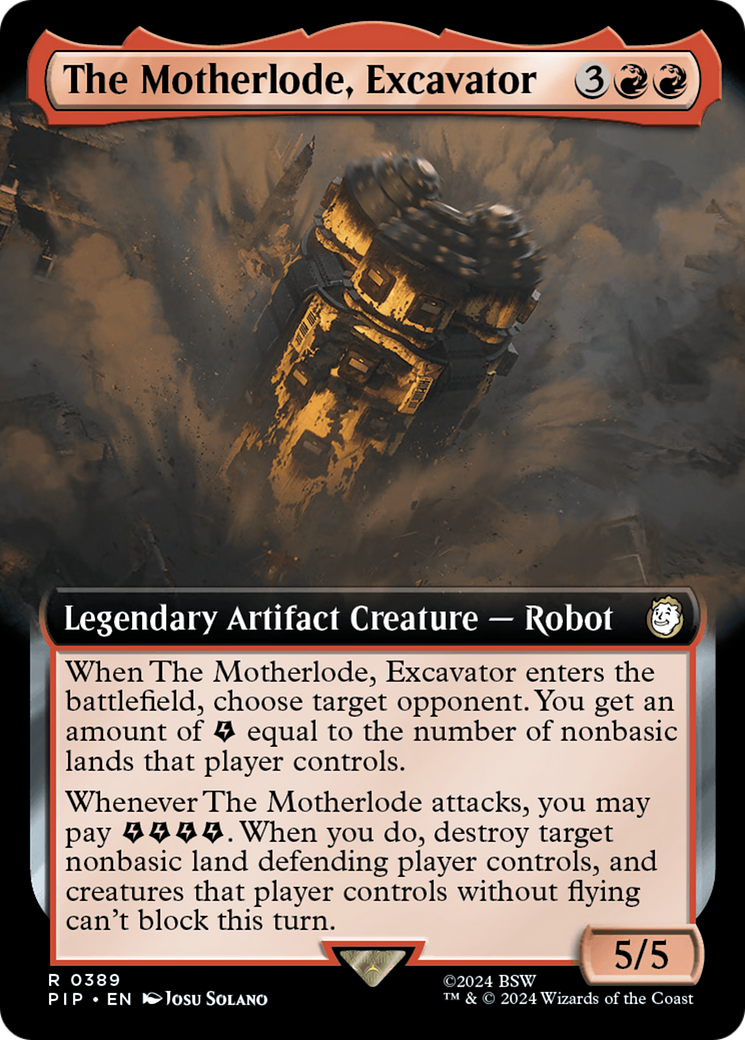 The Motherlode, Excavator (Extended Art) [Fallout] | Gate City Games LLC