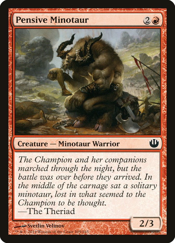 Pensive Minotaur [Journey into Nyx] | Gate City Games LLC