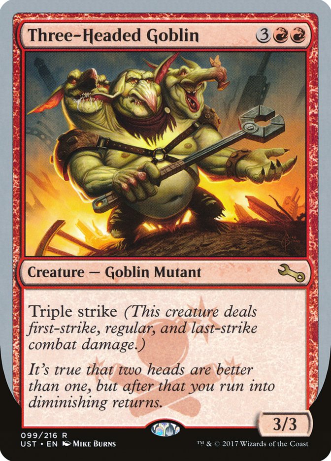 Three-Headed Goblin [Unstable] | Gate City Games LLC