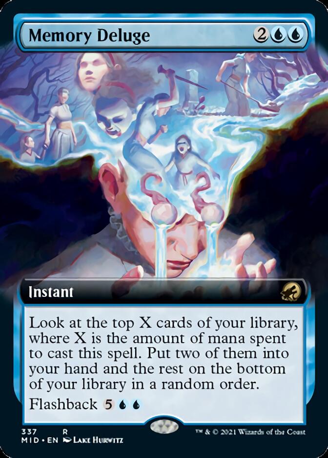 Memory Deluge (Extended Art) [Innistrad: Midnight Hunt] | Gate City Games LLC