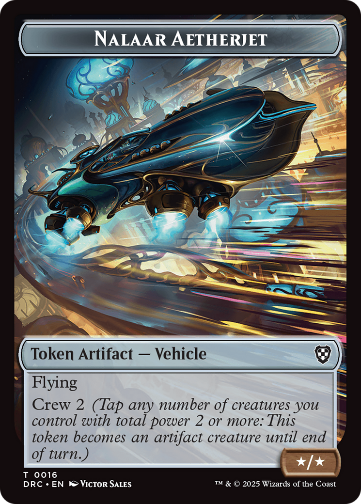 Nalaar Aetherjet // Treasure Double-Sided Token [Aetherdrift Tokens] | Gate City Games LLC