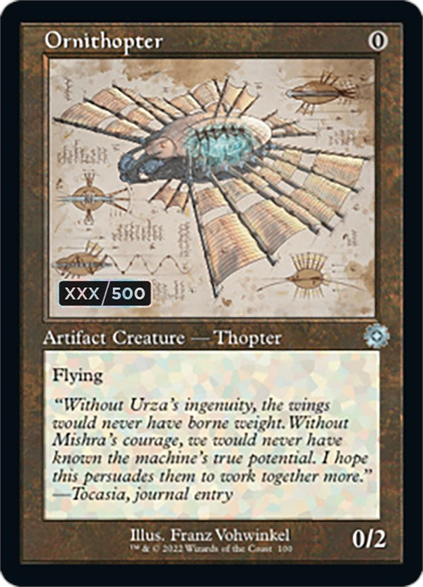 Ornithopter (Retro Schematic) (Serialized) [The Brothers' War Retro Artifacts] | Gate City Games LLC