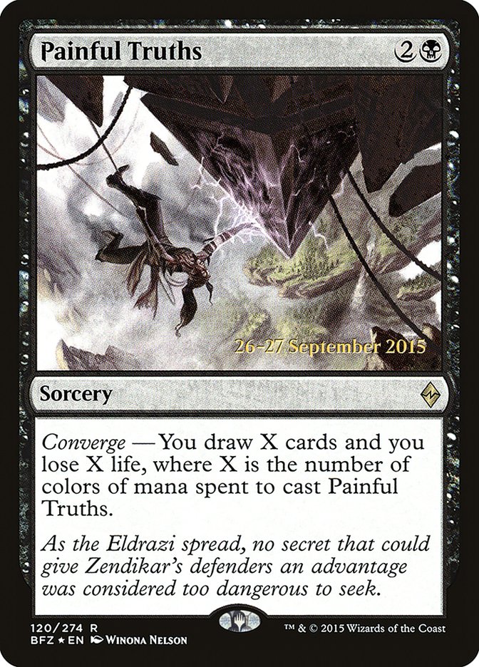 Painful Truths [Battle for Zendikar Prerelease Promos] | Gate City Games LLC