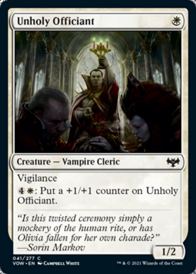 Unholy Officiant [Innistrad: Crimson Vow] | Gate City Games LLC