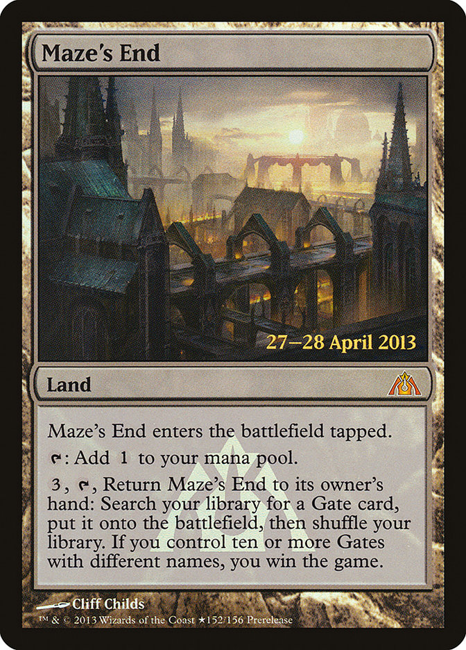 Maze's End [Dragon's Maze Prerelease Promos] | Gate City Games LLC