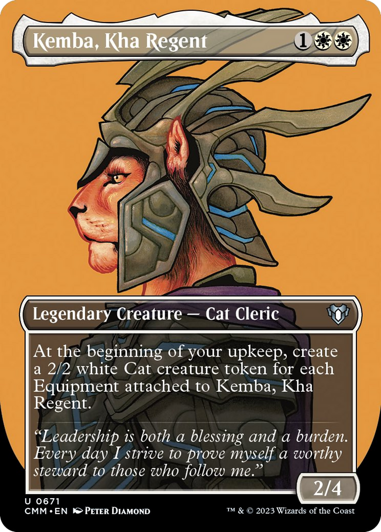 Kemba, Kha Regent (Borderless Profile) [Commander Masters] | Gate City Games LLC