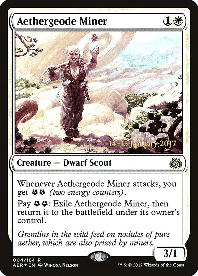 Aethergeode Miner [Aether Revolt Prerelease Promos] | Gate City Games LLC