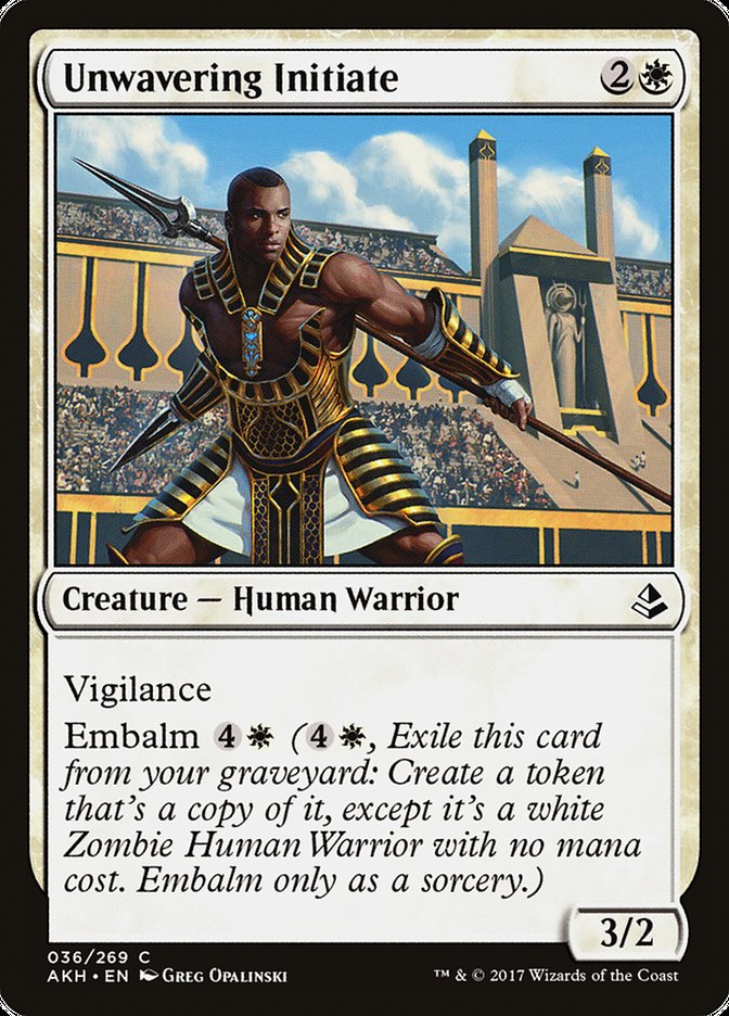Unwavering Initiate [Amonkhet] | Gate City Games LLC