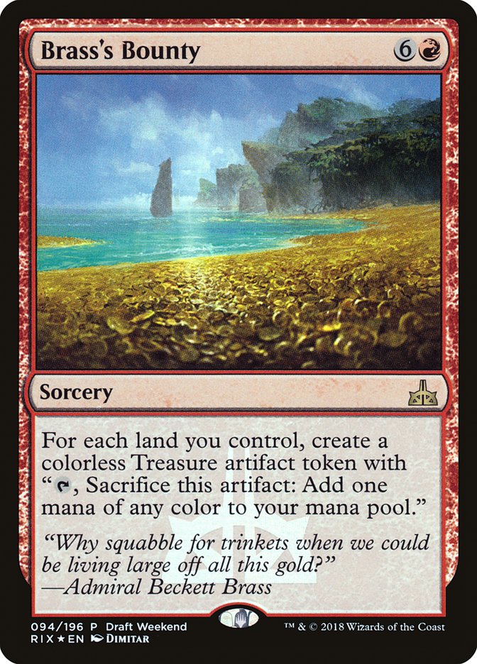 Brass's Bounty (Draft Weekend) [Rivals of Ixalan Promos] | Gate City Games LLC