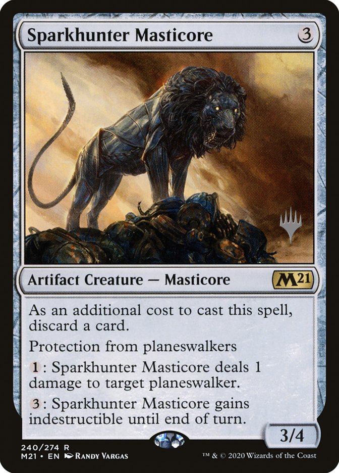 Sparkhunter Masticore (Promo Pack) [Core Set 2021 Promos] | Gate City Games LLC