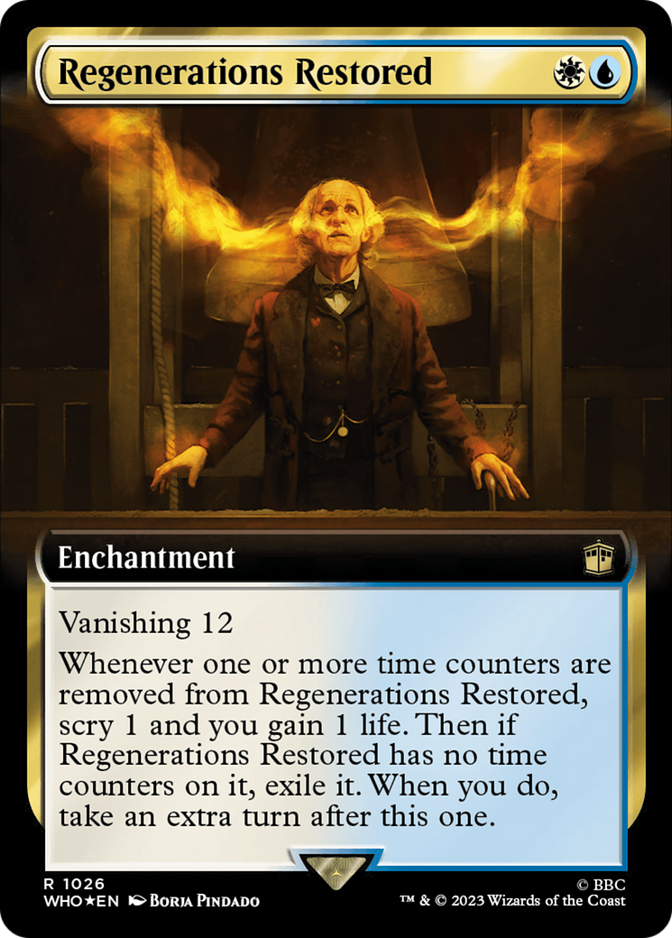 Regenerations Restored (Extended Art) (Surge Foil) [Doctor Who] | Gate City Games LLC