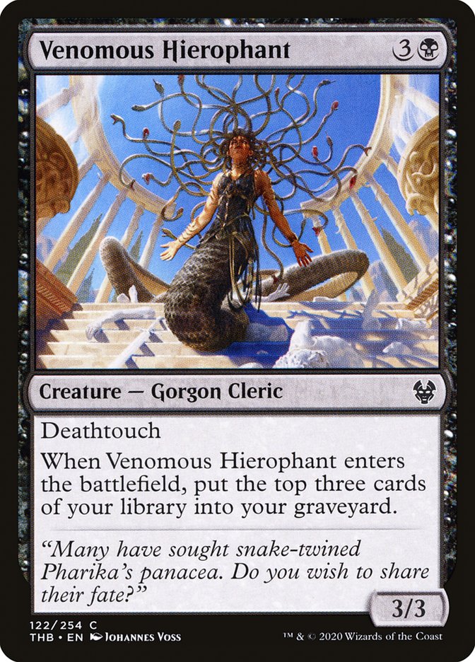 Venomous Hierophant [Theros Beyond Death] | Gate City Games LLC