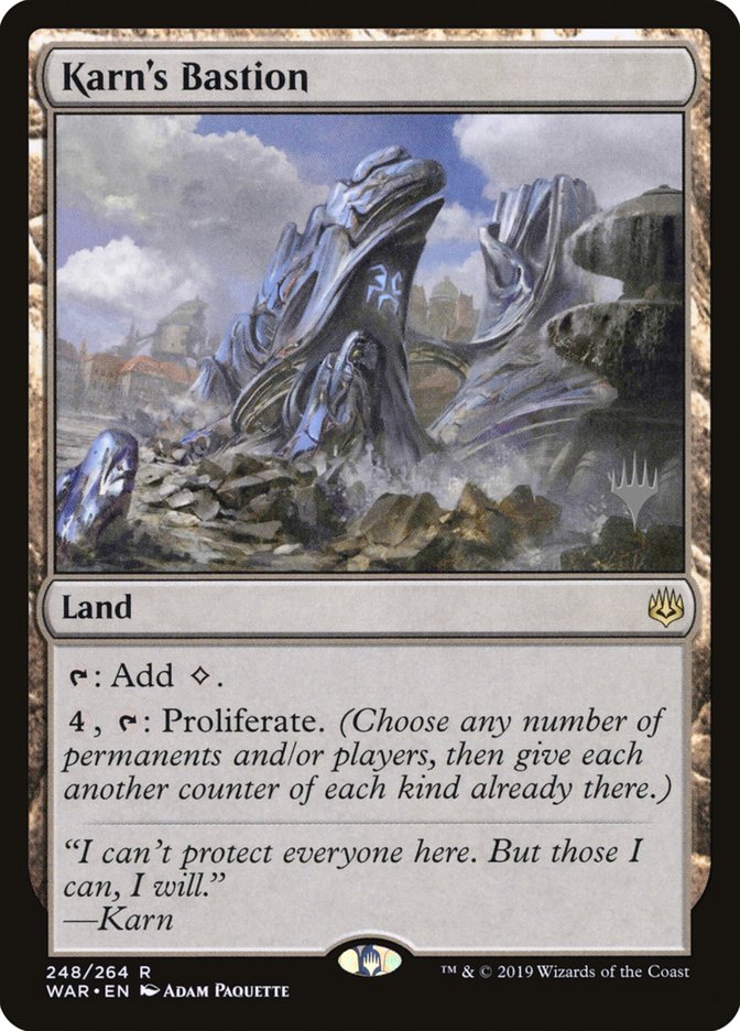 Karn's Bastion (Promo Pack) [War of the Spark Promos] | Gate City Games LLC