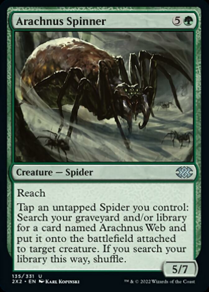 Arachnus Spinner [Double Masters 2022] | Gate City Games LLC