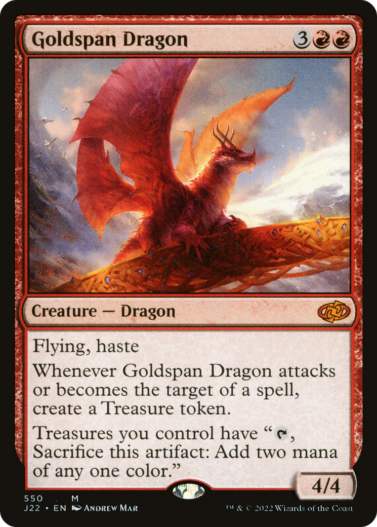Goldspan Dragon [Jumpstart 2022] | Gate City Games LLC