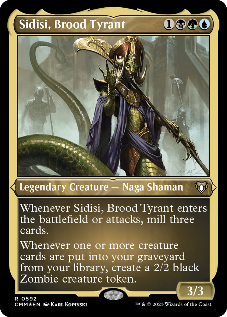 Sidisi, Brood Tyrant (Foil Etched) [Commander Masters] | Gate City Games LLC