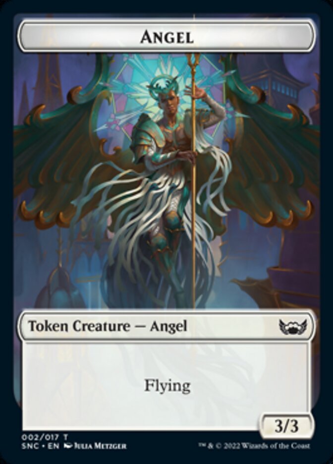 Fish // Angel Double-Sided Token [Streets of New Capenna Tokens] | Gate City Games LLC