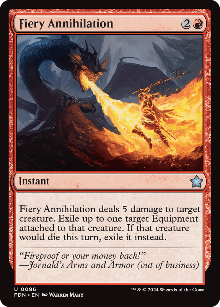 Fiery Annihilation [Foundations] | Gate City Games LLC