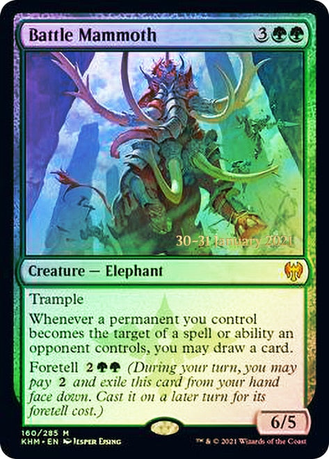 Battle Mammoth [Kaldheim Prerelease Promos] | Gate City Games LLC