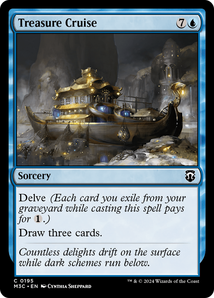 Treasure Cruise (Ripple Foil) [Modern Horizons 3 Commander] | Gate City Games LLC