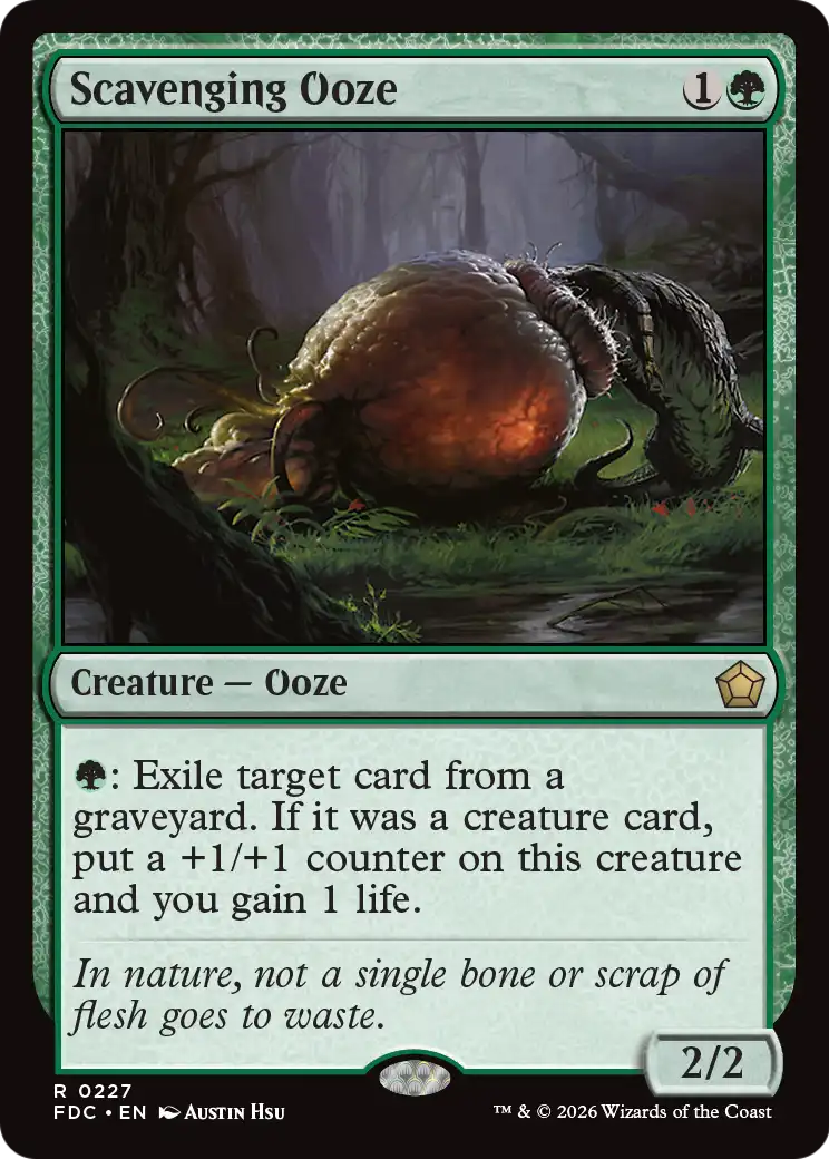 Scavenging Ooze [Foundations Commander] | Gate City Games LLC
