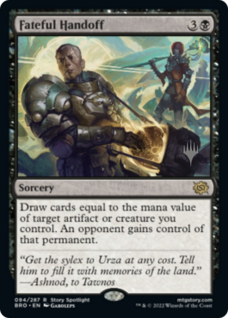Fateful Handoff (Promo Pack) [The Brothers' War Promos] | Gate City Games LLC