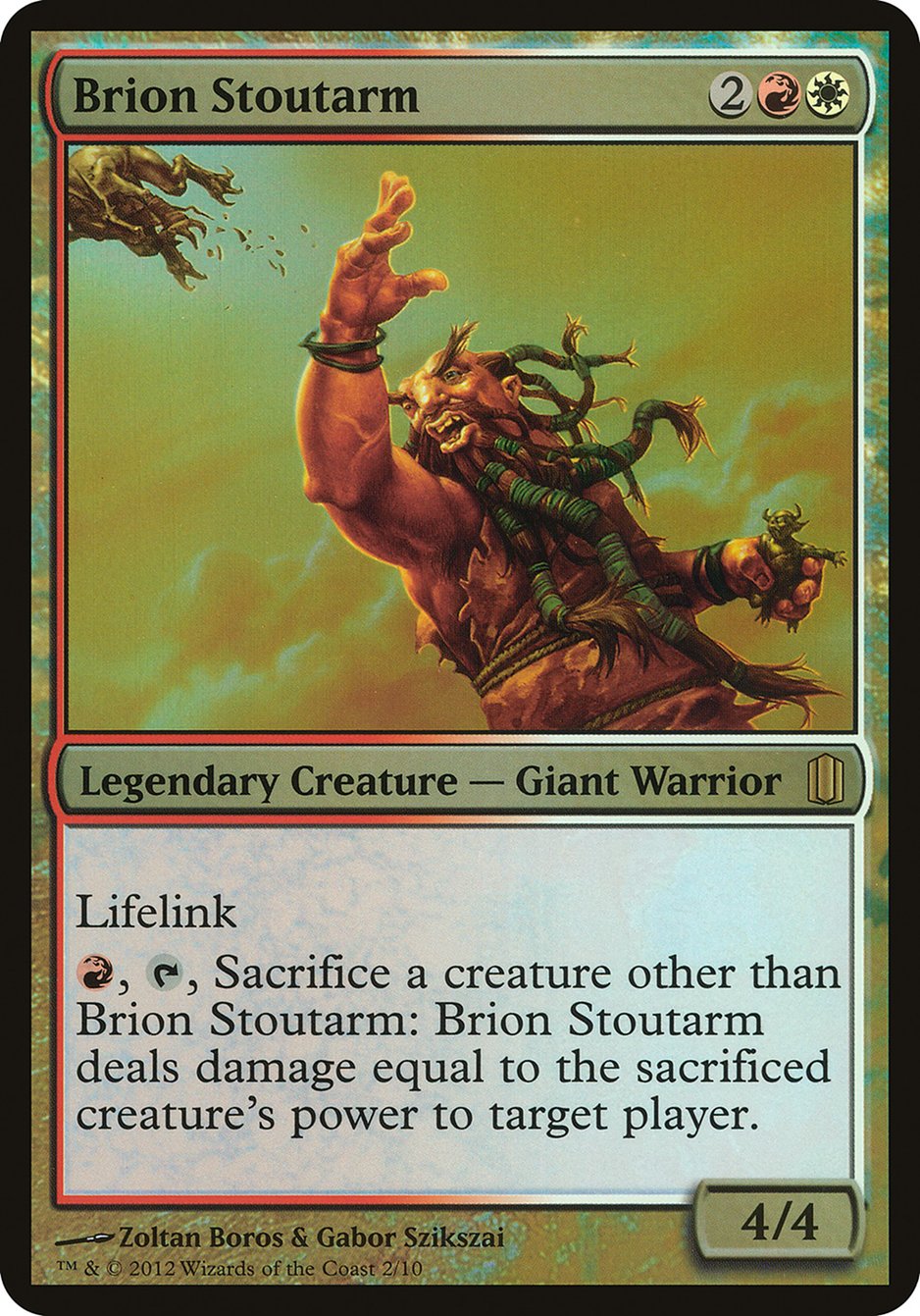 Brion Stoutarm (Oversized) [Commander's Arsenal Oversized] | Gate City Games LLC