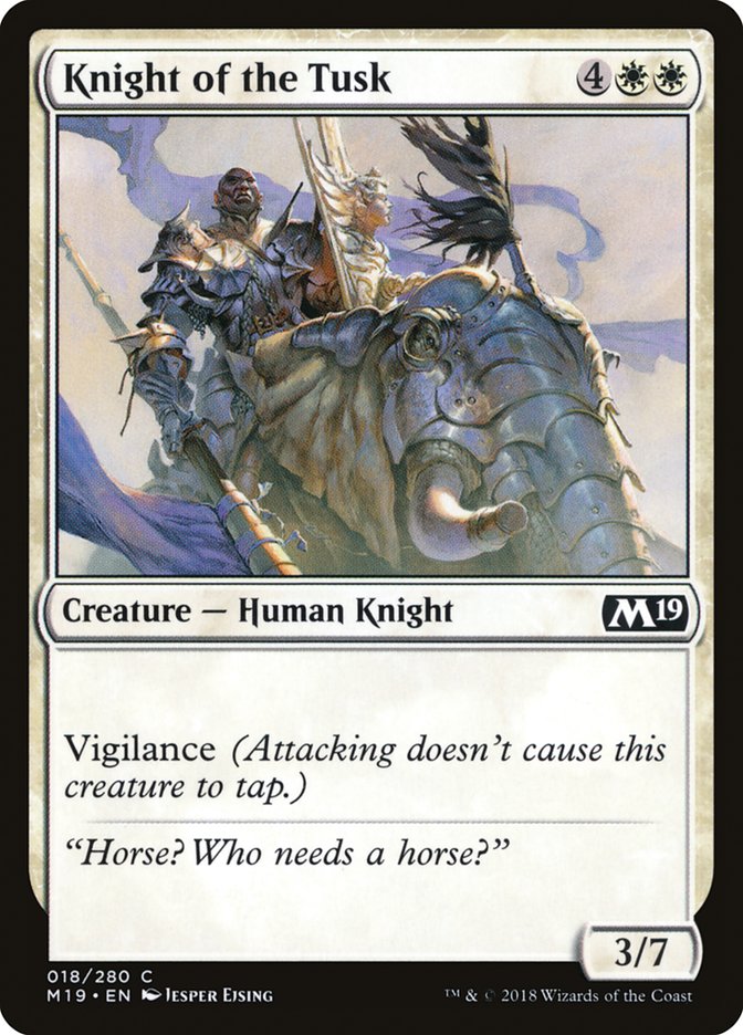 Knight of the Tusk [Core Set 2019] | Gate City Games LLC