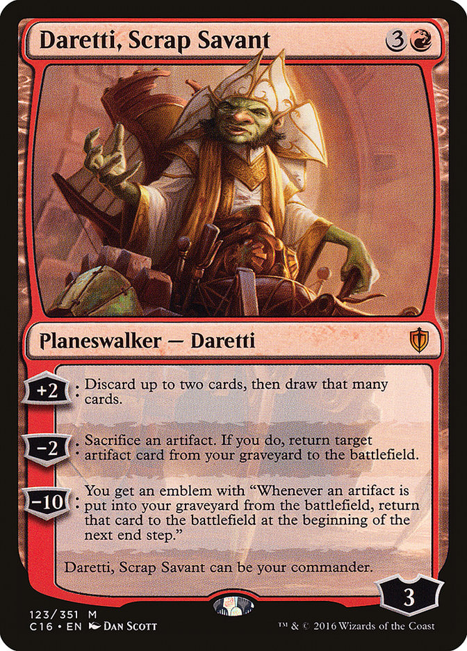 Daretti, Scrap Savant [Commander 2016] | Gate City Games LLC