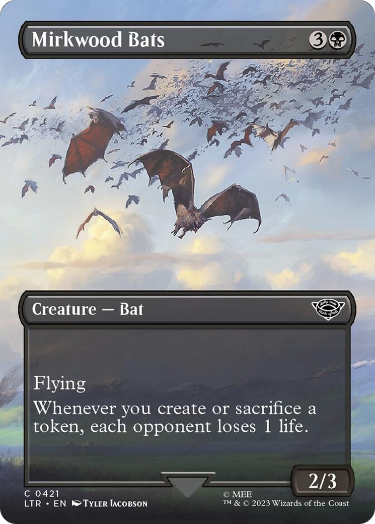 Mirkwood Bats (Borderless Alternate Art) [The Lord of the Rings: Tales of Middle-Earth] | Gate City Games LLC